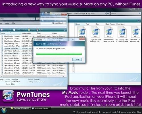 PwnTunes : Une nouvelle façon de synchroniser votre musique sans utiliser iTunes!