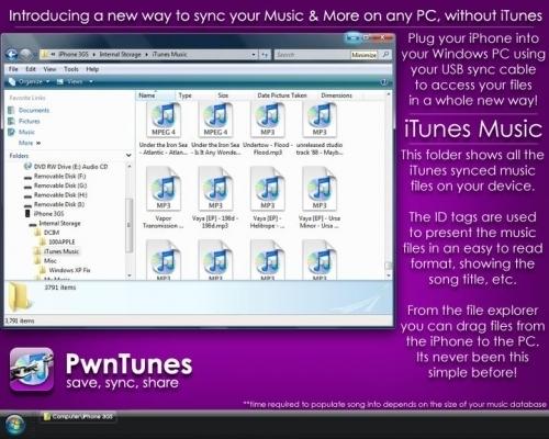 PwnTunes : Une nouvelle façon de synchroniser votre musique sans utiliser iTunes!