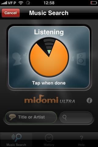 midomi1 MIDOMI: reconnaissance musicale