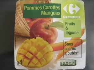 Compote Pommes Carottes Mangues Carrefour