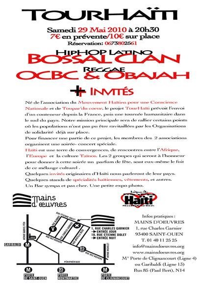 Tour Haïti, Le Concert