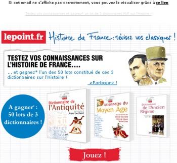 Amusez-vous à découvrir l'Histoire de France avec LePoint.fr