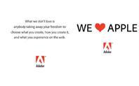 Adobe communique sur Apple
