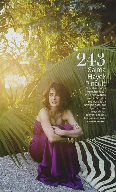 [couv] Salma Hayek pour Instyle