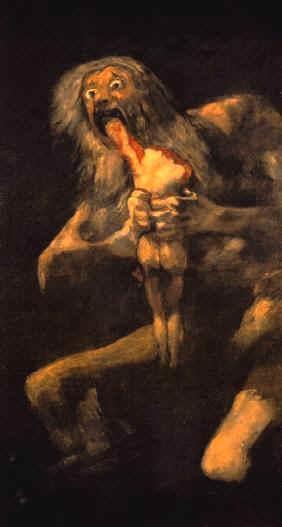 Sa Majesté l'Algorithme, roi de la Phynance et du Monde. Cronos dévorant ses enfants.Goya 1815.jpg
