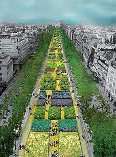 La Nature envahit les Champs Elysées !