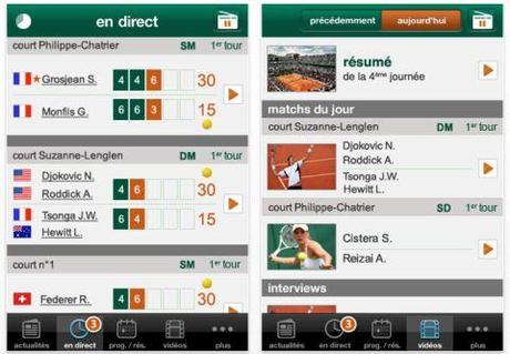 Roland Garros a son appli iPhone signée Orange