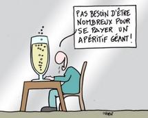 Pas d'apéro mais des flics