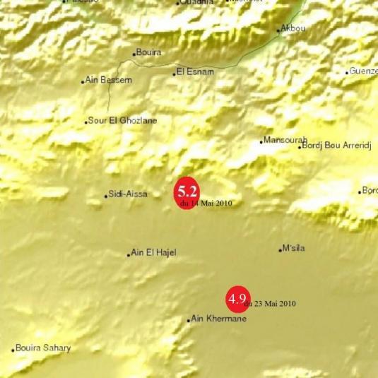 Après une crise sismique de 4 jours, faisant 2 morts, une nouvelle secousse de magnitude 5.0 frappe à nouveau le Nord-algérien.