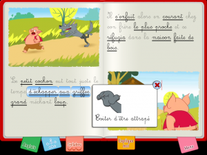 Les Trois Petits Cochons adapté en livre interactif