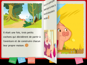 Les Trois Petits Cochons adapté en livre interactif