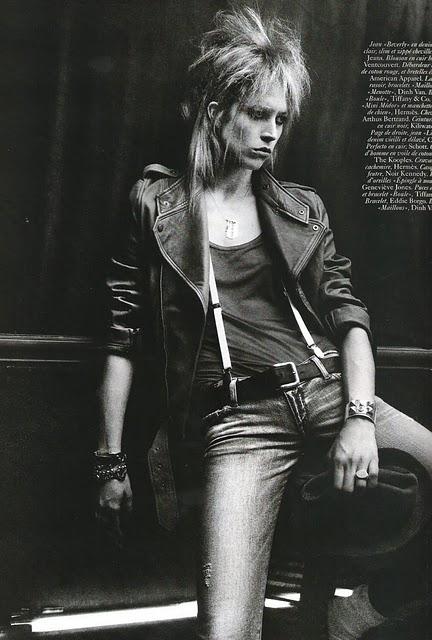 ♠ Raquel Zimmermann rock & masculine pour Vogue France ♠