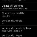 Android 2.2 Froyo, impressions et visuels