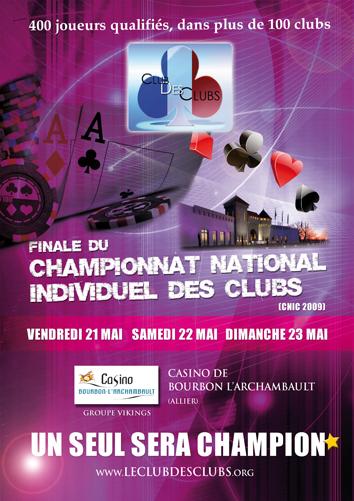 Finale du Championnat National Individuel des Clubs (CNIC) : 400 joueurs pour un titre.