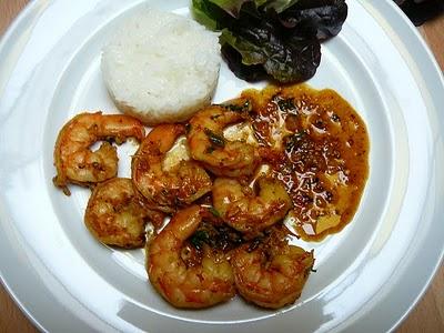 Curry de crevettes façon indonésienne - Indonesian style shrimp curry