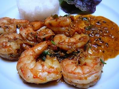 Curry de crevettes façon indonésienne - Indonesian style shrimp curry