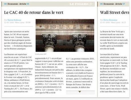 Le Figaro sur iPad