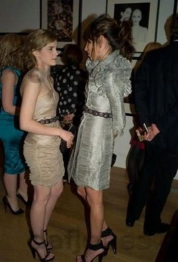 Caroline Sieber avec Emma Watson