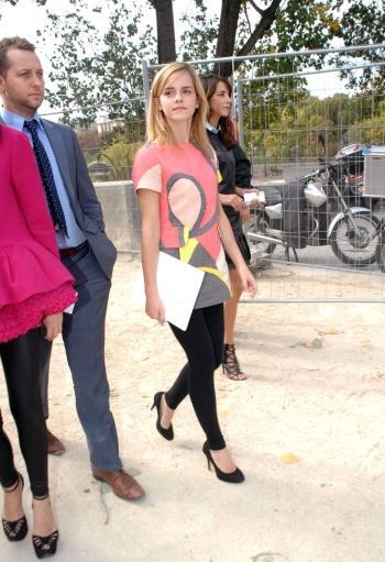 Caroline Sieber avec Emma Watson