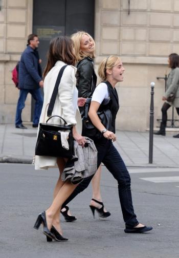 Caroline Sieber avec Emma Watson