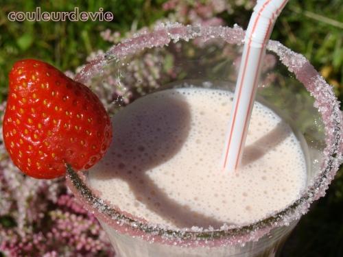 Milk-shake aux fraises (au thermomix)