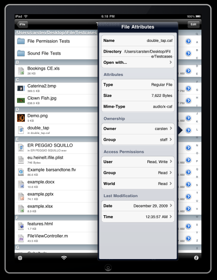 iFile, mise à jour qui intègre le support de l’iPad