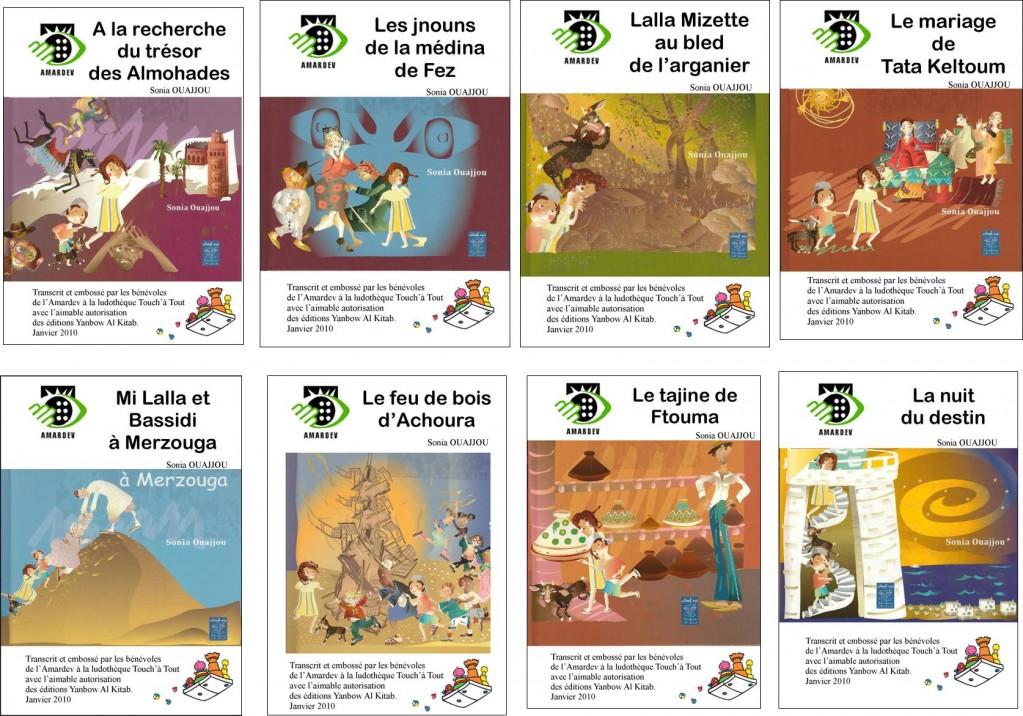 Albums pour enfants disponibles en braille à Touch’à Tout la ludothèque de l’AMARDEV