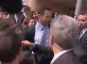 Sarkozy visé bouteille d'eau vidéo