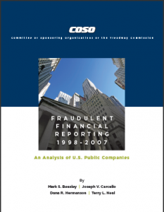 COSO Releases Results of Fraud Study