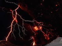 Photo de l'éruption du volcan d'Islande