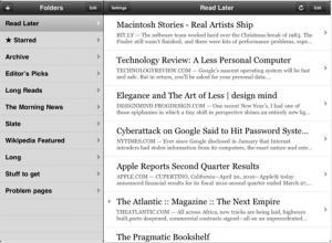 Instapaper pour iPad.