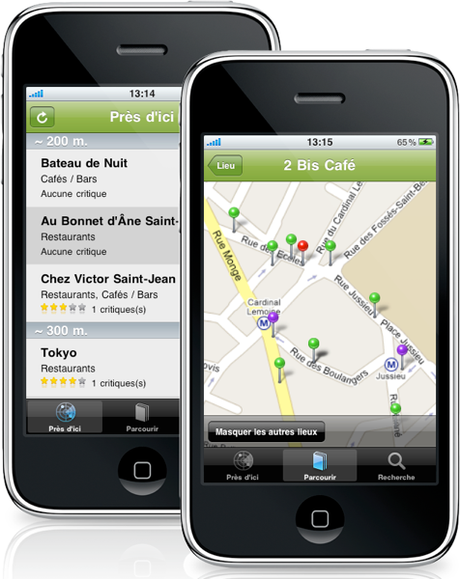 Une application iPhone pour MondeCafés.com