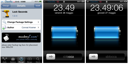 Lock Seconds : Les secondes sur le lockscreen