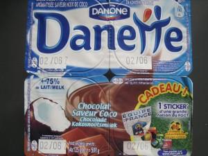 Danette chocolat saveur coco de l’équipe de France