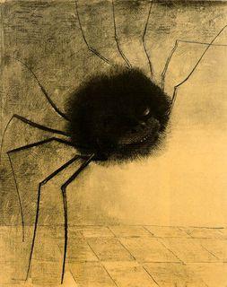 Odilon Redon - L'araignée qui sourit, 1881