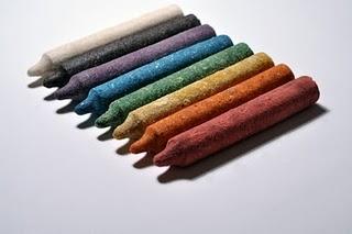 Des crayons de couleurs comestibles