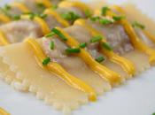 Ravioli prosciutto figues séchées porto, sauce foie gras