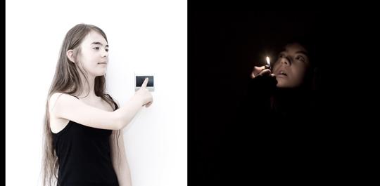 Diptyque, portraits en interaction #10 : Fondu au noir (portrait photographique)