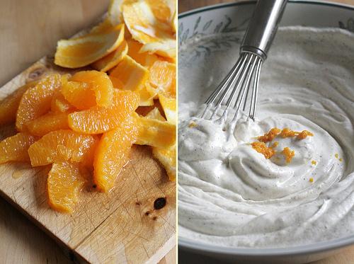 Orange & mousse de yaourt