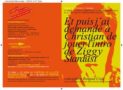 ... au Théâtre de la Cité Internationale et au Théâtre Paris-Villette