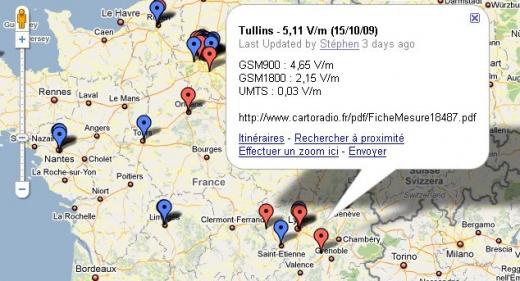 Ondes électromagnétiques - France - 2009