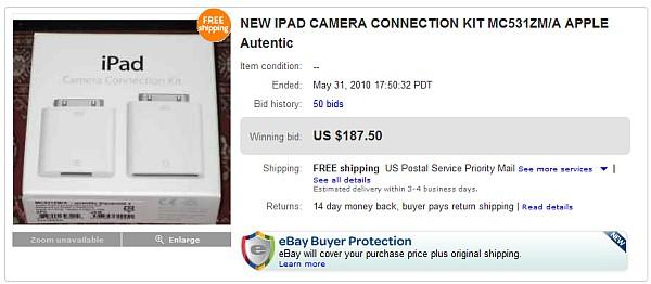 iPad : Le kit de connexion appareil photo est introuvable !