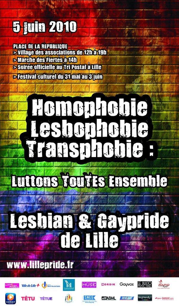 Lille : La Lesbian et Gay Pride 2010 : EGALITE DES DROITS