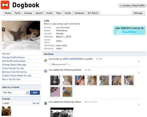 Facebook pour nous, Dogbook pour eux