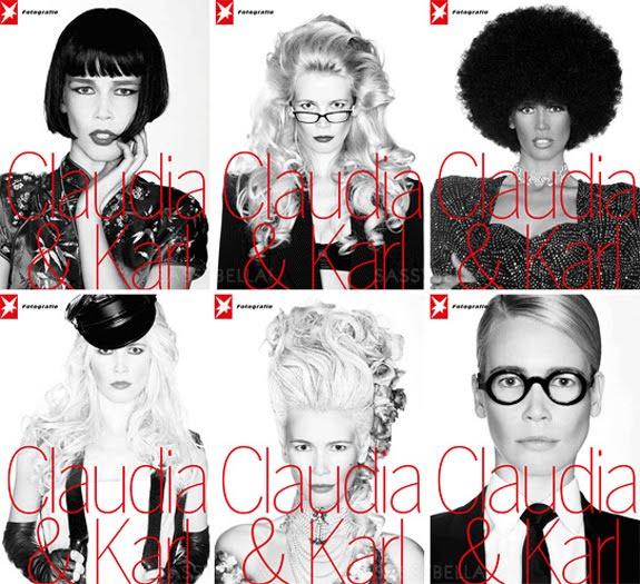 ✤ Karl Lagerfeld jubile ! Encore une polémique dans le monde de la mode...Claudia Schiffer est noire ! (du moins elle le fait croire...) ✤
