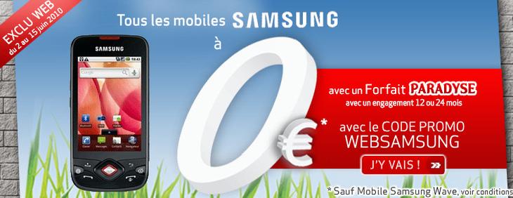 Tous les Samsung à 0 € chez Virgin Mobile...