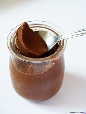 Flan simplissime au chocolat, à la vanille et agar-agar.P...