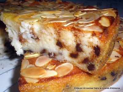 Quesada con pepitas de chocolate / Quesada aux pepites de chocolat