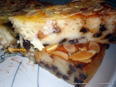 Quesada con pepitas de chocolate / Quesada aux pepites de chocolat