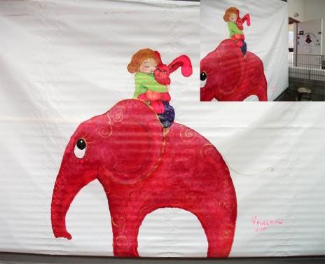 Fresque éléphantesque